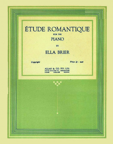 Brier - Étude Romantique - Score