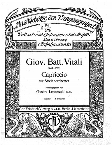 Vitali - Capriccio - score