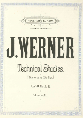 Werner - Technische Studien, Op. 50 - Volume 2