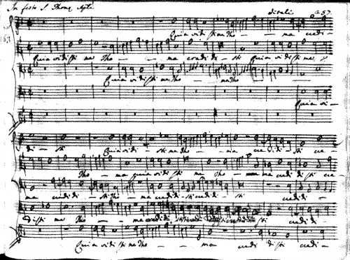 Vitali - Quia vidisti me Thoma - Score