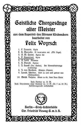 Cannicciari - Missa in A minor - Kyrie score