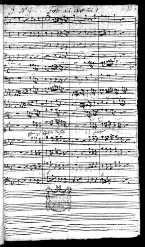 Stölzel - Ehre sei Gott in der Höhe - I. Chorus - Score