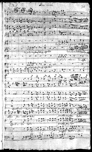 Stölzel - Dazu ist erschienen der Sohn Gottes - I. Chorus - Score