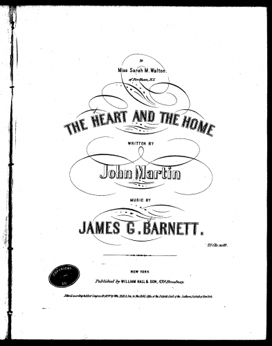 Barnett - The Heart and the Home - Score