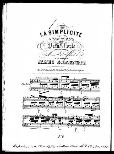 Barnett - La simplicite - Score