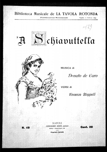 De Caro - 'A schiavuttella - Score