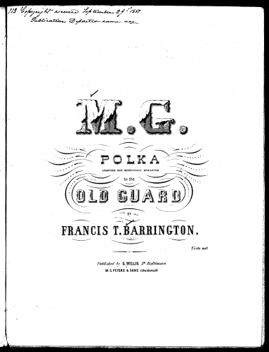 Barrington - M. G. Polka - Score
