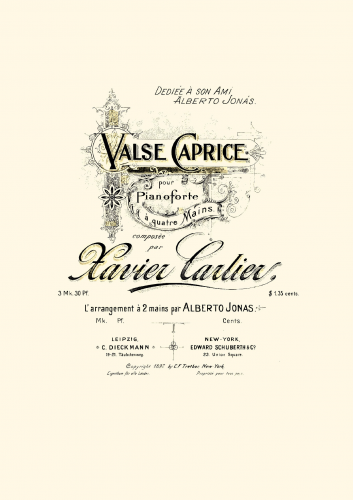 Carlier - Valse Caprice - Score