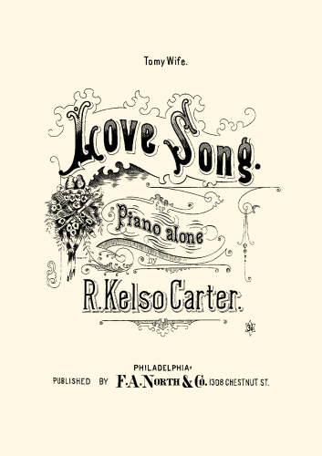Carter - Love Song, Op. 28 - Score
