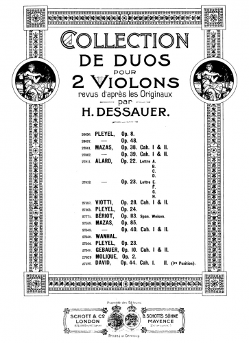 Alard - Progressive Duets - Duo No. 1 in C major