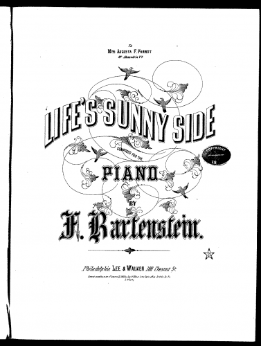 Bartenstein - Life's Sunny Side - Score