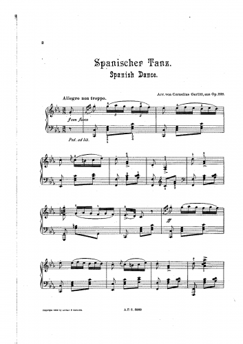 Gurlitt - 2 Tanze, Op. 228 - 2. Spanish Dance