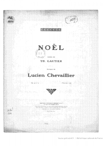 Chevaillier - Noël - Score