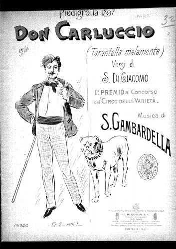 Gambardella - Don Carluccio - Score