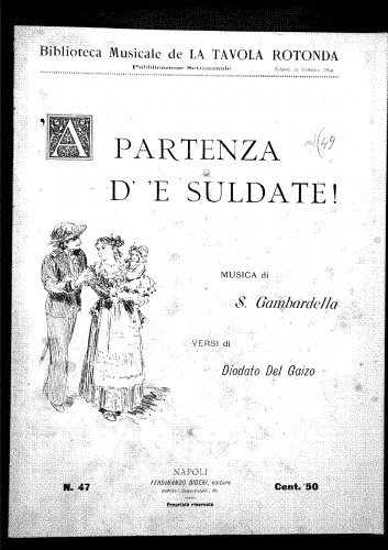 Gambardella - 'A partenza d' 'e cungedate - Score