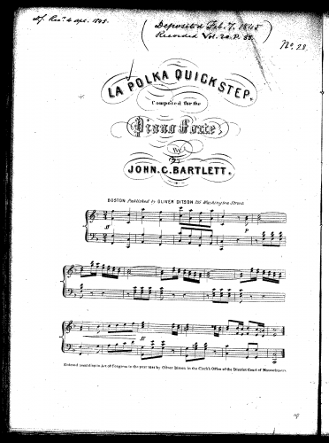 Bartlett - La Polka Quick Step - Score