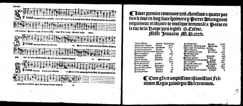 Attaingnant - 29 Chansons nouvelles, Livre 1 - Complete Parts