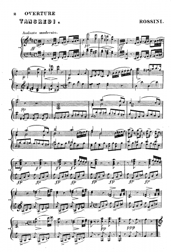Rossini - Tancredi - Overture For Orchestra
