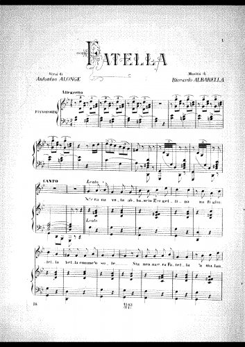 Albarella - Fatella - Score