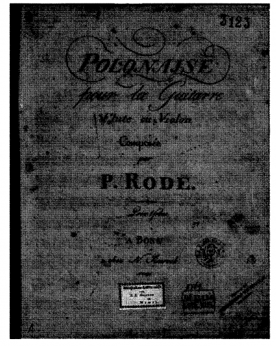 Rode - Polonaise for Guitar and Flute or Violin