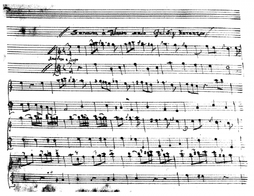 Fiorenza - Recorder Sonata in A minor - Score