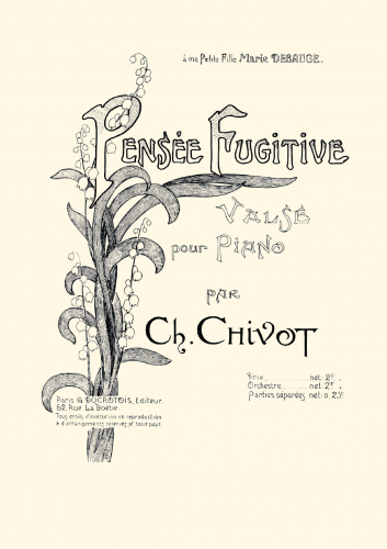 Chivot - Pensée Fugitive - Score