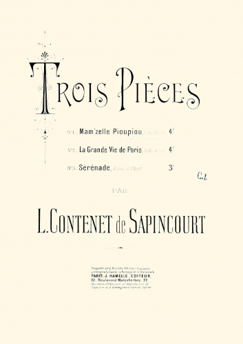 Contenet de Sapincourt - 3 Pièces - 2. La Grande Vie de Paris