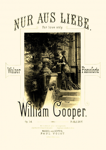 Cooper - Nur aus Liebe, Op. 54 - Score