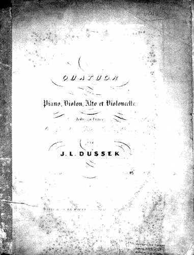 Dussek - Piano Quartet in E-flat major