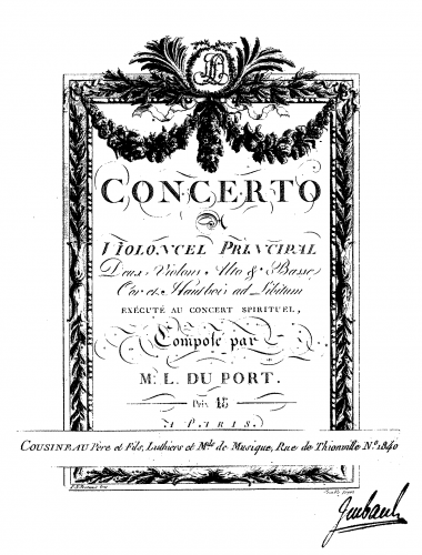 Duport - Cello Concerto No. 1 in A major