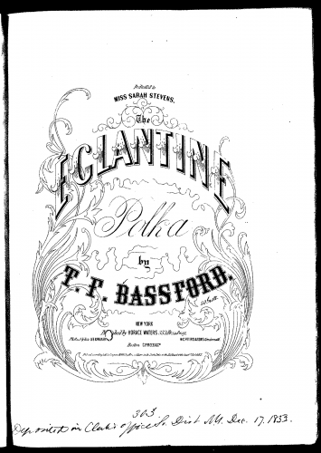 Bassford - The Eglantine polka - Score