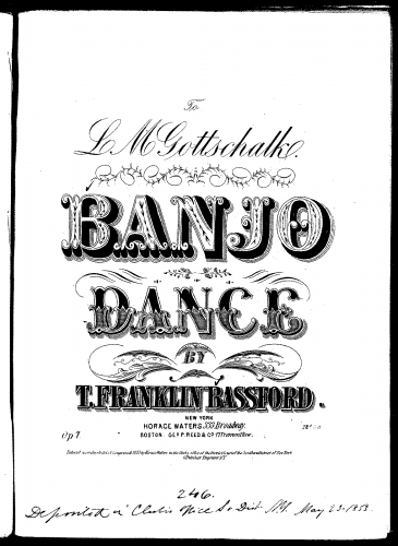 Bassford - Banjo Dance - Score
