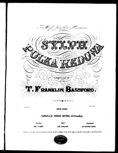 Bassford - Sylph Polka Redowa - Score