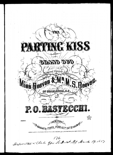 Basvecchi - The Parting Kiss - Score