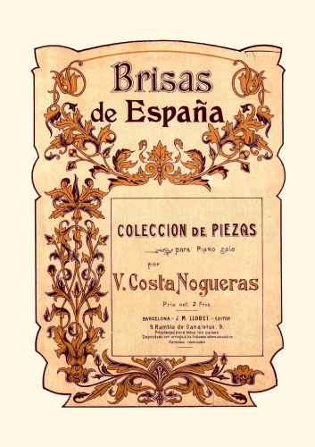 Costa Nogueras - Una Noche en Granada, Op. 134 - Score