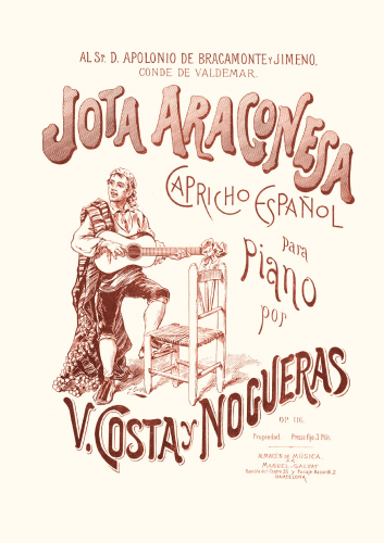Costa Nogueras - Jota Aragonesa, Op. 116 - Score