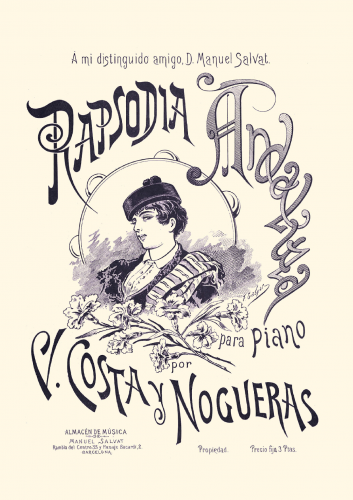 Costa Nogueras - Rapsodia Andaluza, Op. 117 - Score