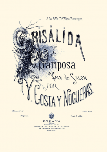 Costa Nogueras - Crisalida y Mariposa - Score