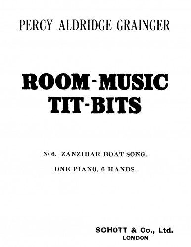 Grainger - Zanzibar Boat-Song - Score