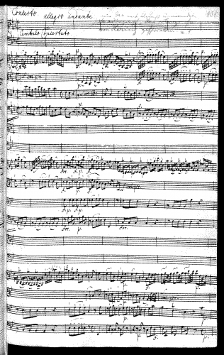 Anonymous - Harpsichord Concerto in B-flat major - Score