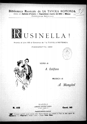 Mangini - Rusinella! - Score