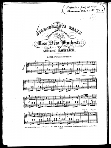 Baumbach - Biscaccianti Waltz - Score