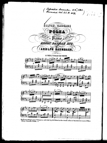Baumbach - Silver Cascade Polka - Score