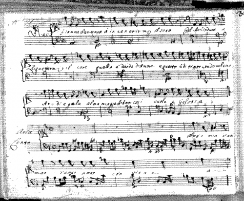 Scarlatti - Fiamma ch?avvampa - Score