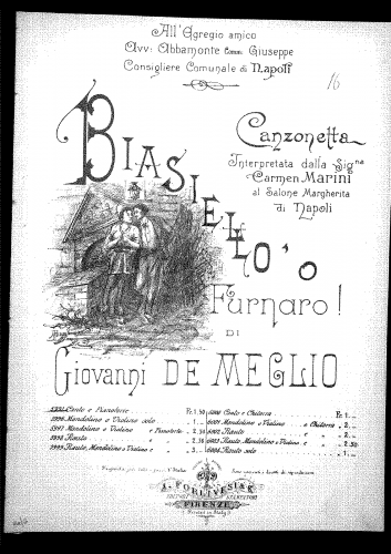 De Meglio - Biasiello 'o furnaro - Score