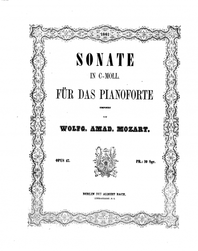 Eberl - Piano Sonata - Score