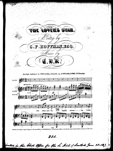 Anonymous - The Lover's Star - Score