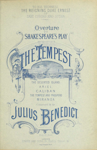 Benedict - Overture to 'The Tempest' - Score