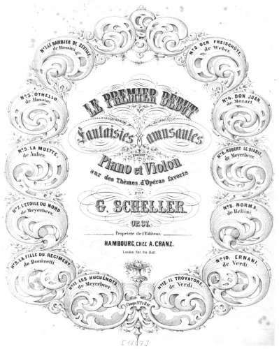 Scheller - Fantaisies amusantes sur des thèmes d?opéras favoris - 5. La muette de portici