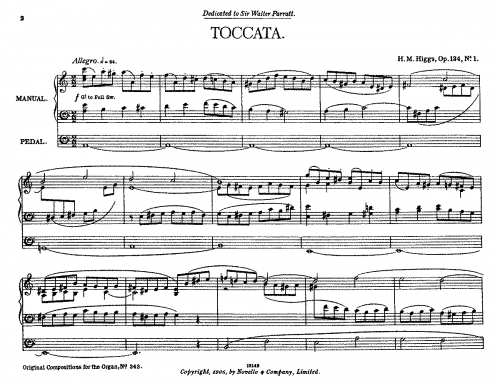 Higgs - 6 Pieces for Organ - 1. Toccata